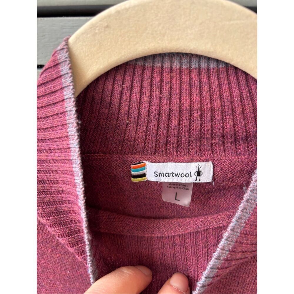 SMARTWOOL Edgewood Mock Neck Sweater, Lrg, $135 F24 - Picture 4 of 9